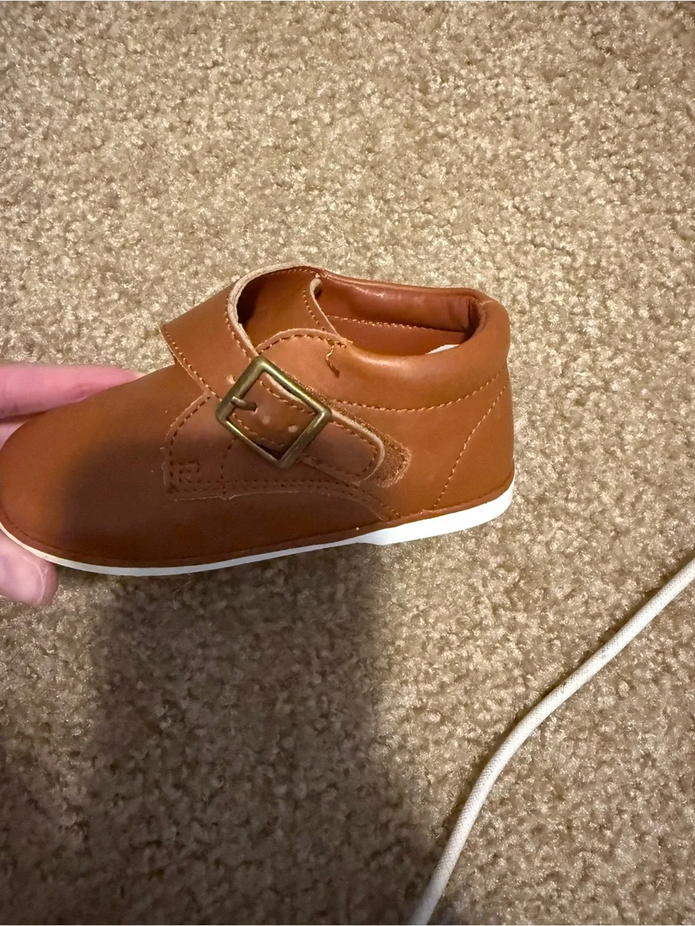 Toddler size 6 Angel Tan Leather Kids Shoes